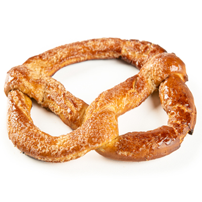 Caramelized pretzel